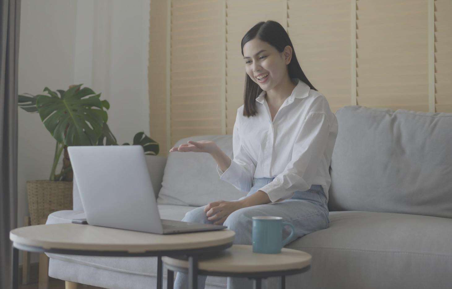 Business meeting discussing financial reports and charts