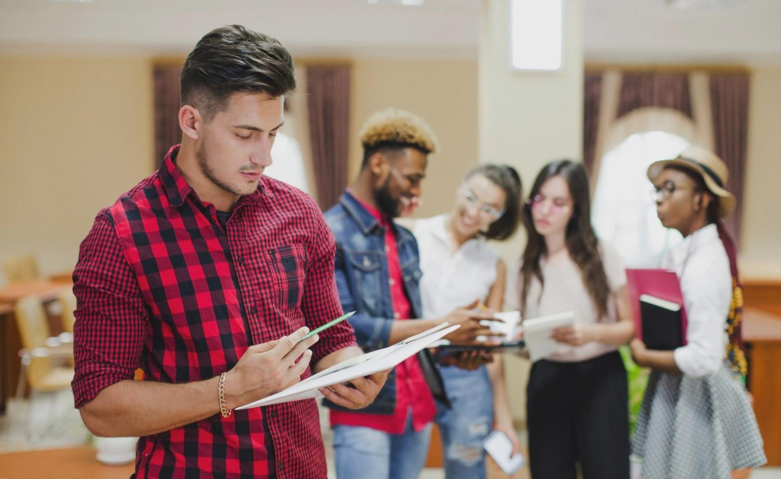Financial analysis workspace showing spreadsheets and calculators